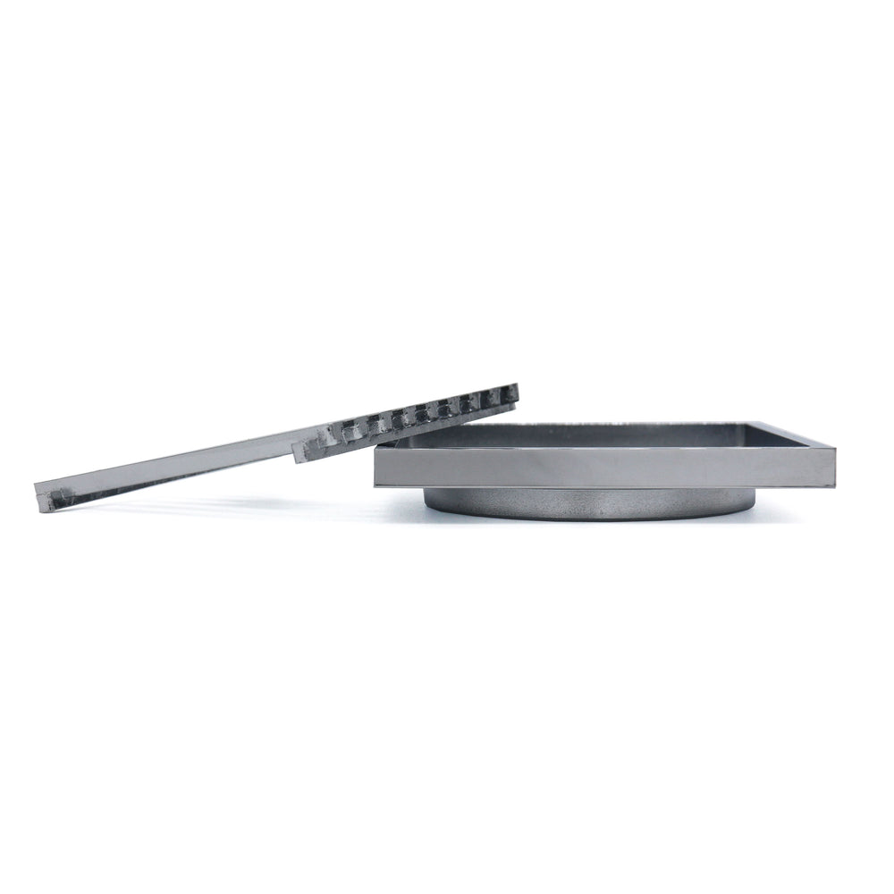 GRATES2GO SLIMLINE BRASS POINT DRAIN CHROME 100MM