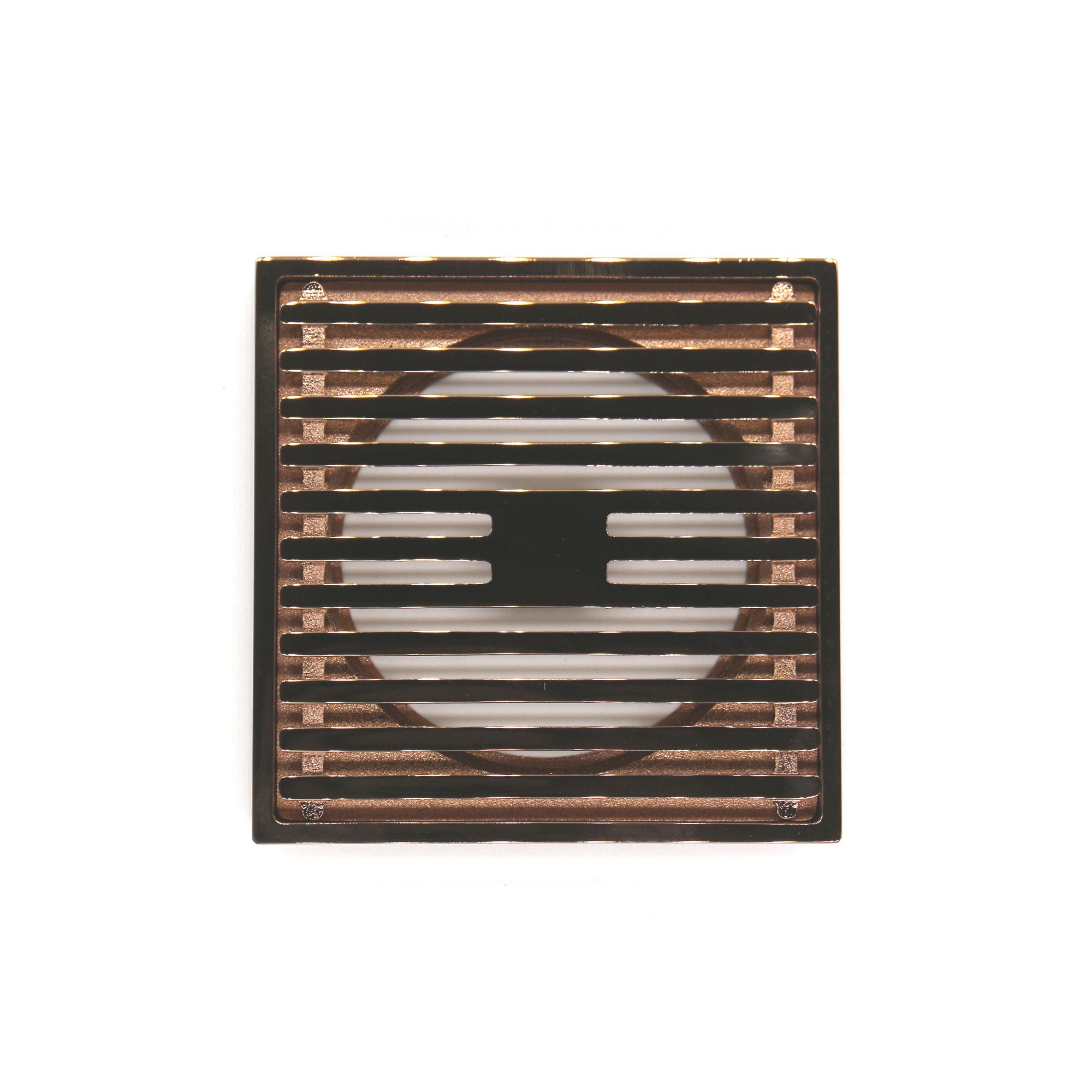 GRATES2GO SLIMLINE BRASS POINT DRAIN ROSE GOLD 100MM