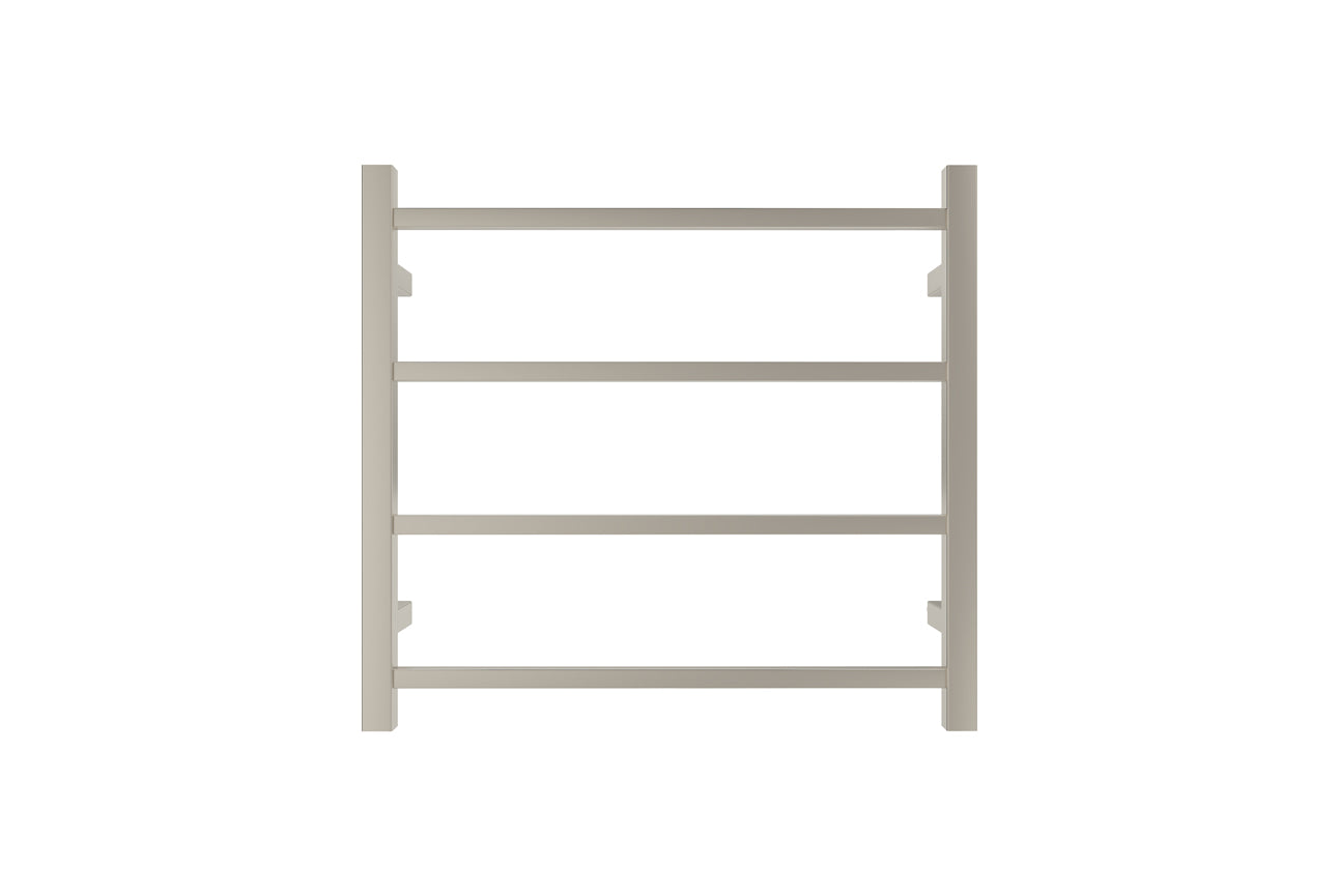 LINSOL SPIRIT 4 BAR HEATED TOWEL RAIL BRUSHED NICKEL 450MM