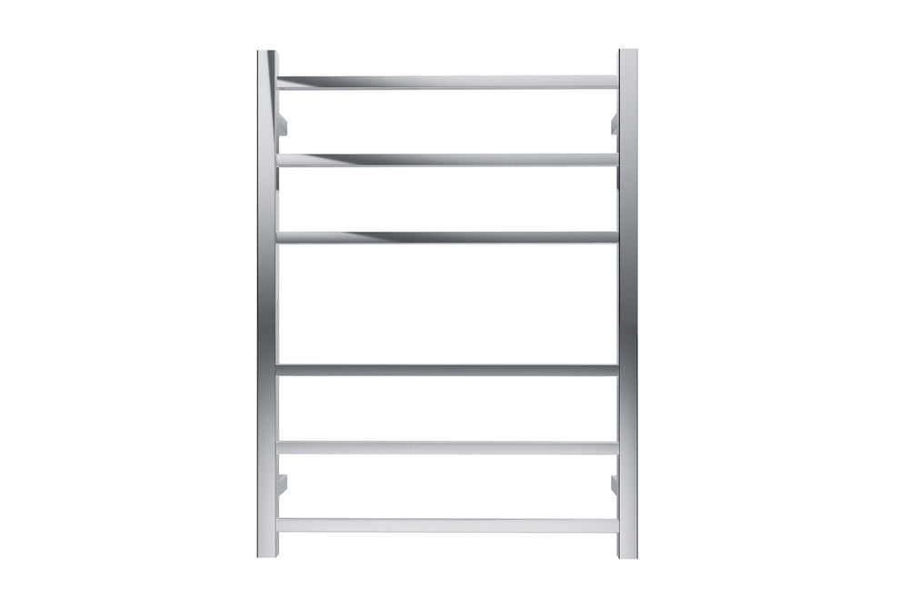 LINSOL SPIRIT 6 BAR HEATED TOWEL RAIL CHROME 800MM