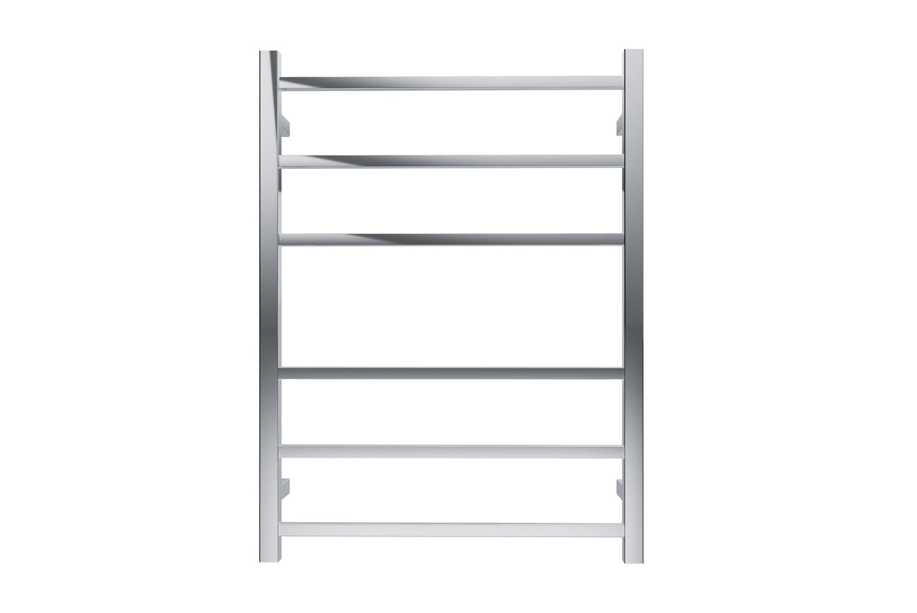 LINSOL SPIRIT 6 BAR HEATED TOWEL RAIL CHROME 800MM
