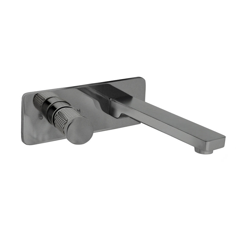 LINKWARE GABE WALL OUTLET MIXER 205MM BRUSHED NICKEL