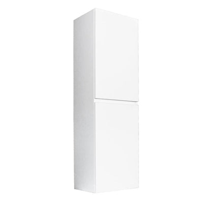 POSEIDON MATTE WHITE WALL HUNG TALL BOY 400MM X 1350MM