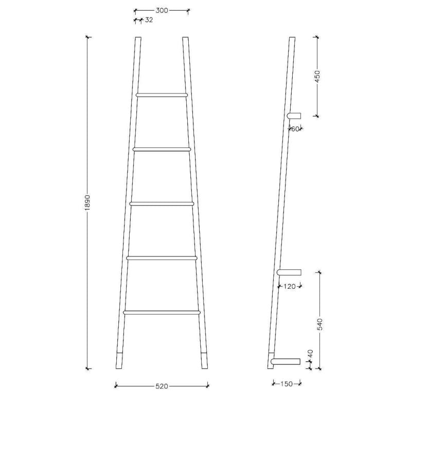 THERMOGROUP JEEVES TANGENT L HEATED TOWEL RAIL-SATIN BLACK 1890MM