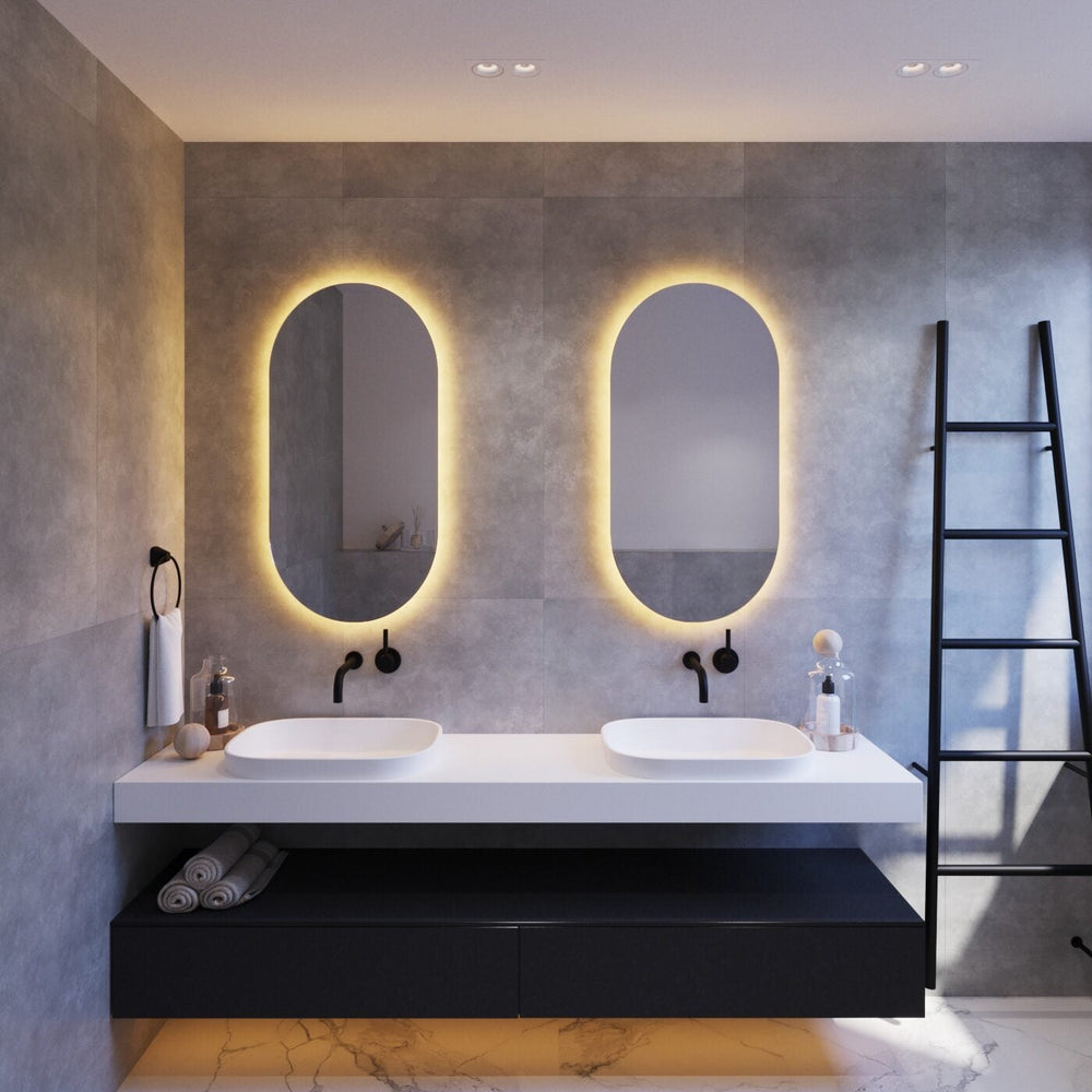 THERMOGROUP ABLAZE PREMIUM SO RANGE BACK-LIT WARM LED MIRROR 500X1000MM
