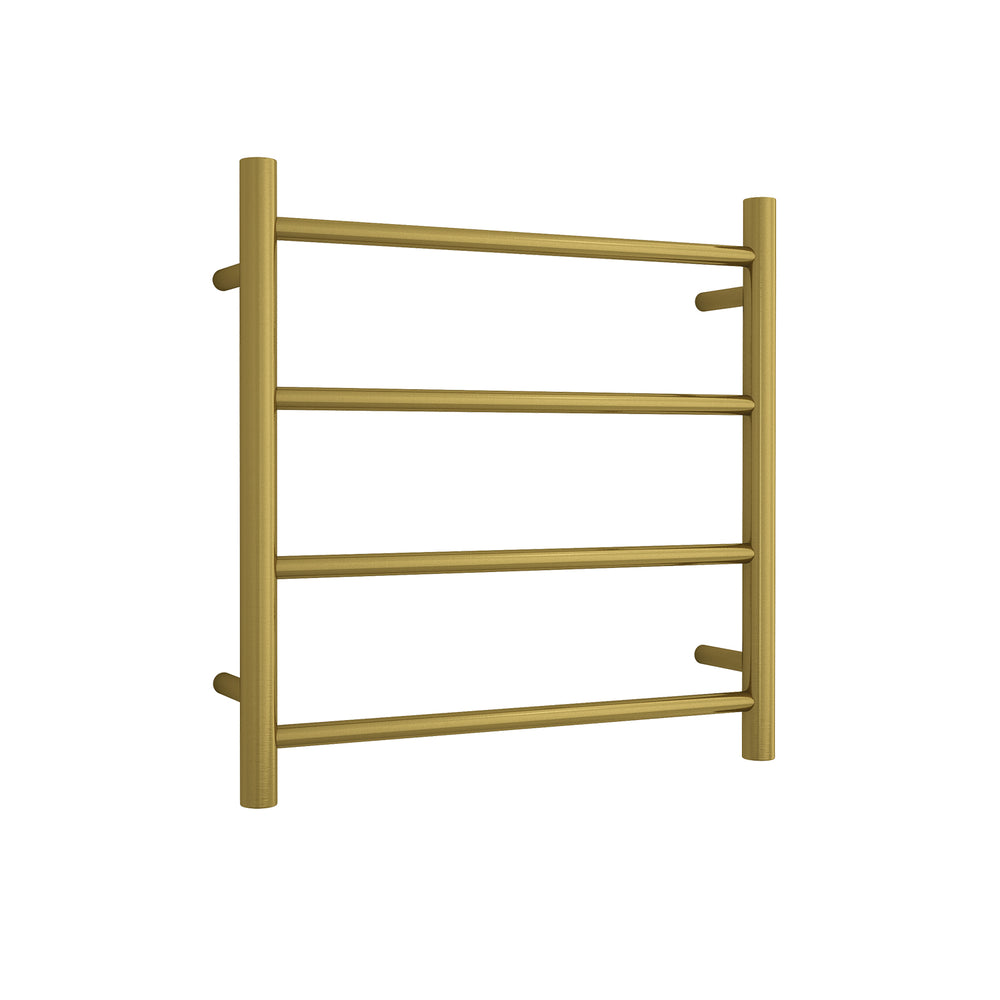 THERMOGROUP ROUND LADDER HEATED TOWEL RAIL BRUSHED GOLD 550MM