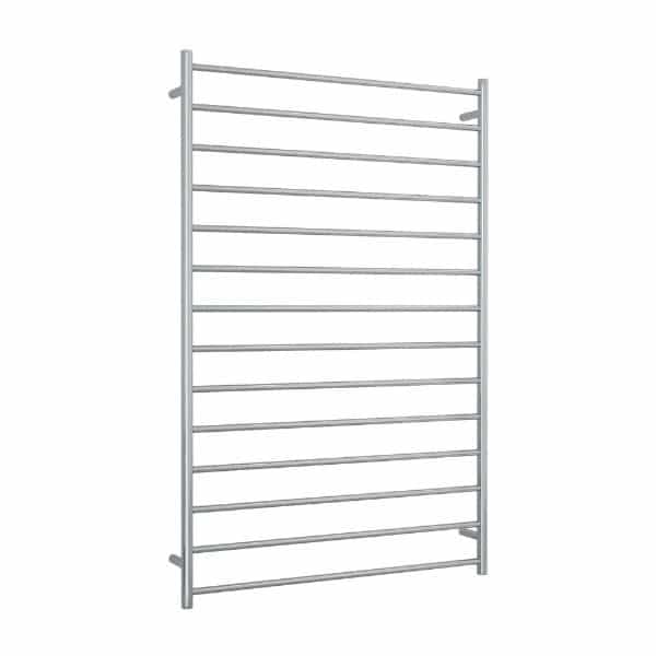 THERMOGROUP STRAIGHT ROUND LADDER HEATED TOWEL RAIL STAINLESS STEEL 1500MM