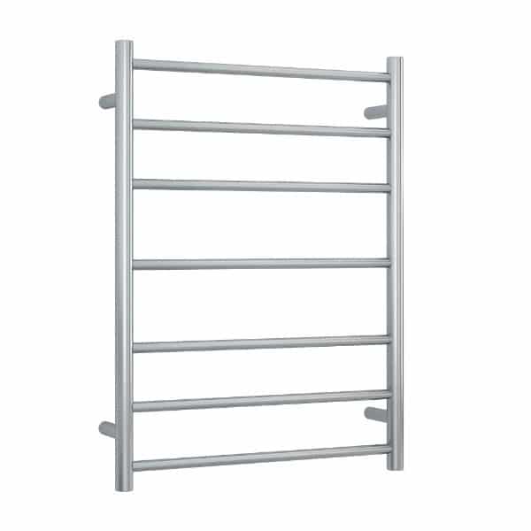 THERMOGROUP STRAIGHT ROUND LADDER HEATED TOWEL RAIL BRUSHED 800MM