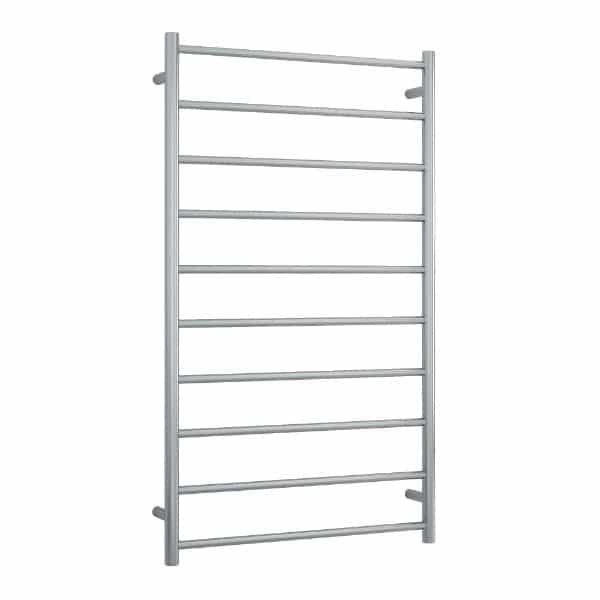 THERMOGROUP STRAIGHT ROUND LADDER HEATED TOWEL RAIL BRUSHED 1200MM