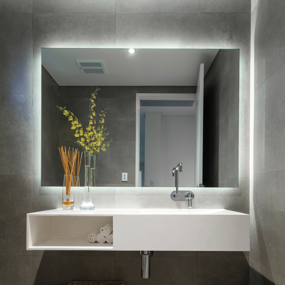THERMOGROUP ABLAZE PREMIUM SS RANGE BACK-LIT MIRROR 900X750MM