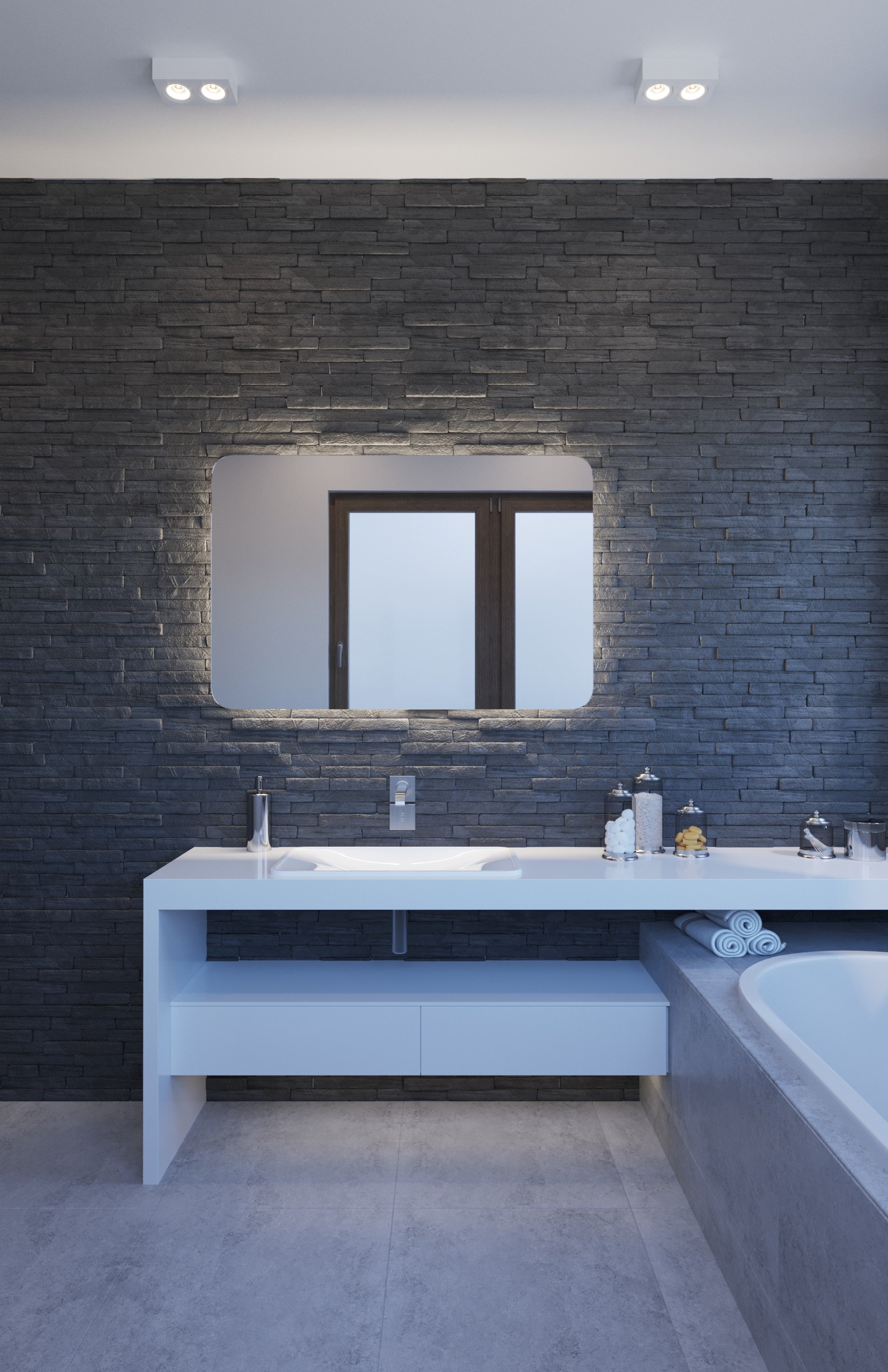 THERMOGROUP ABLAZE PREMIUM SSC RANGE BACK-LIT MIRROR