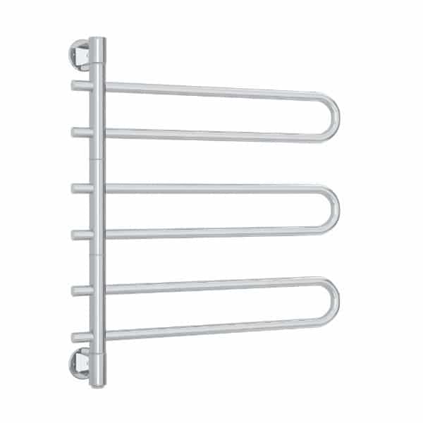 THERMOGROUP STRAIGHT ROUND SWIVEL HEATED TOWEL RAIL 635MM