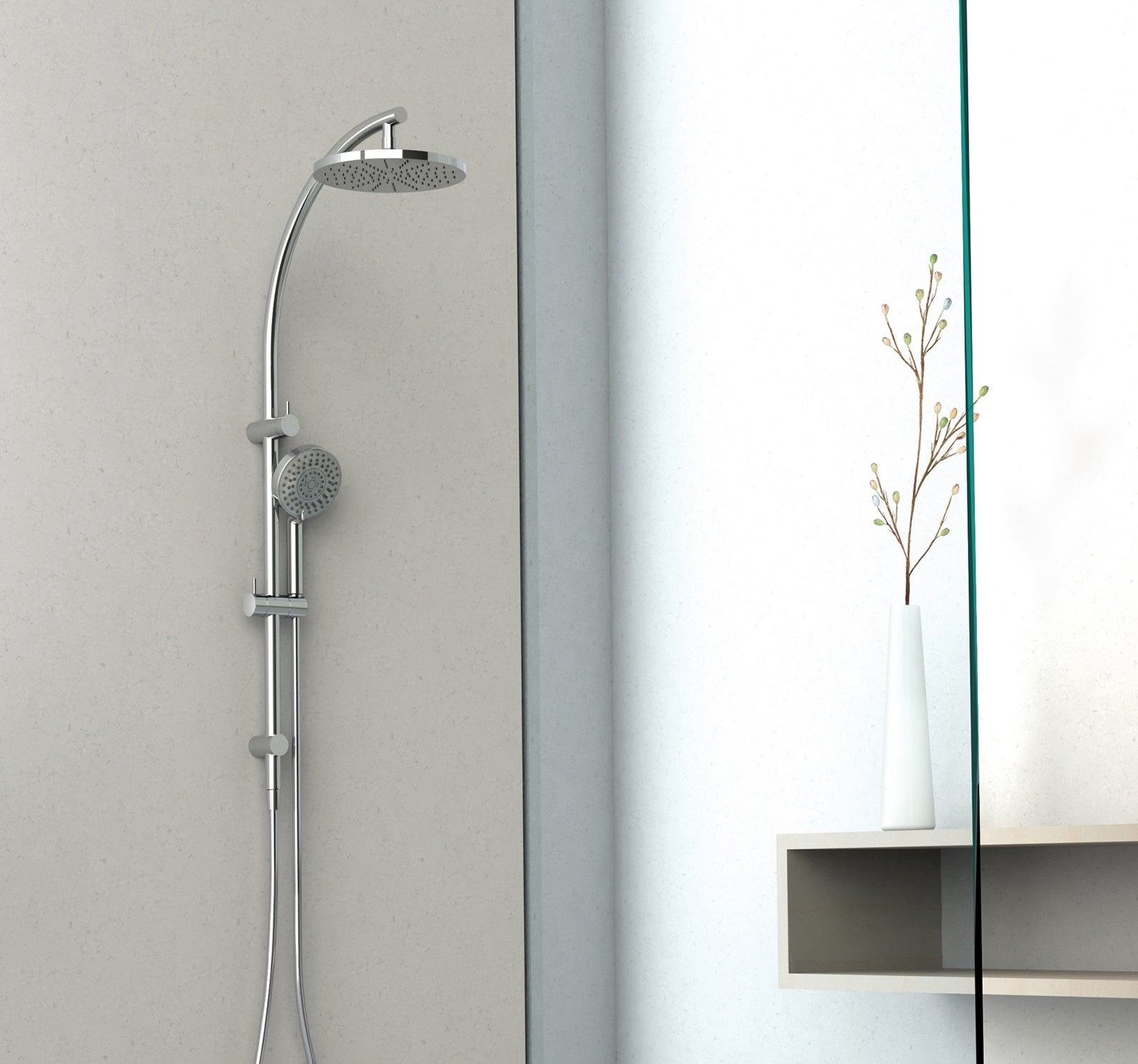 PHOENIX VIVID TWIN SHOWER CHROME