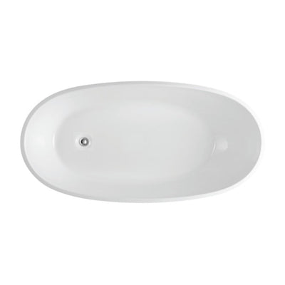 POSEIDON VEDA FREESTANDING BATHTUB GLOSS BLACK AND WHITE 1690MM