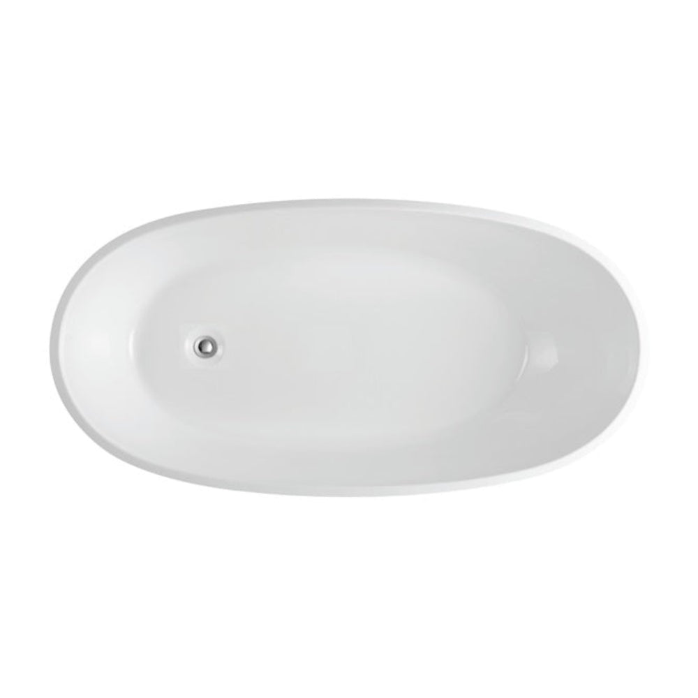 POSEIDON VEDA FREESTANDING BATHTUB GLOSS BLACK AND WHITE 1690MM