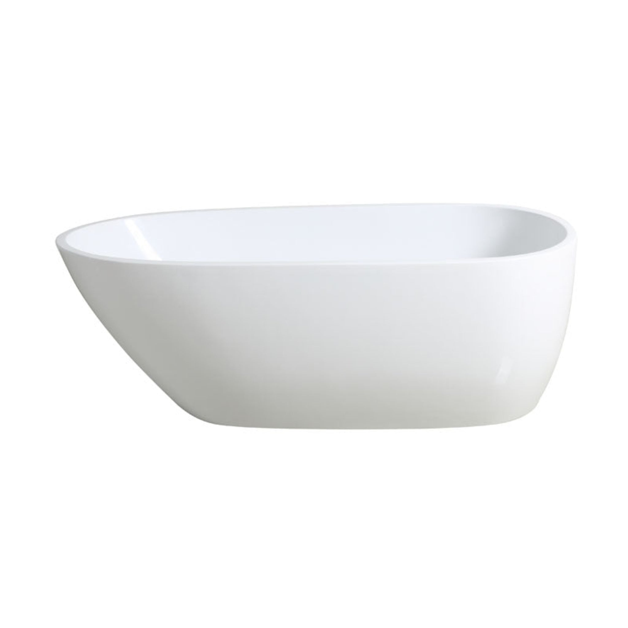 POSEIDON VEDA FREESTANDING BATHTUB GLOSS BLACK AND WHITE 1690MM