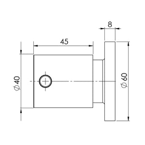 PHOENIX VIVID PIN LEVER WALL TOP ASSEMBLIES EXTENDED SPINDLES CHROME