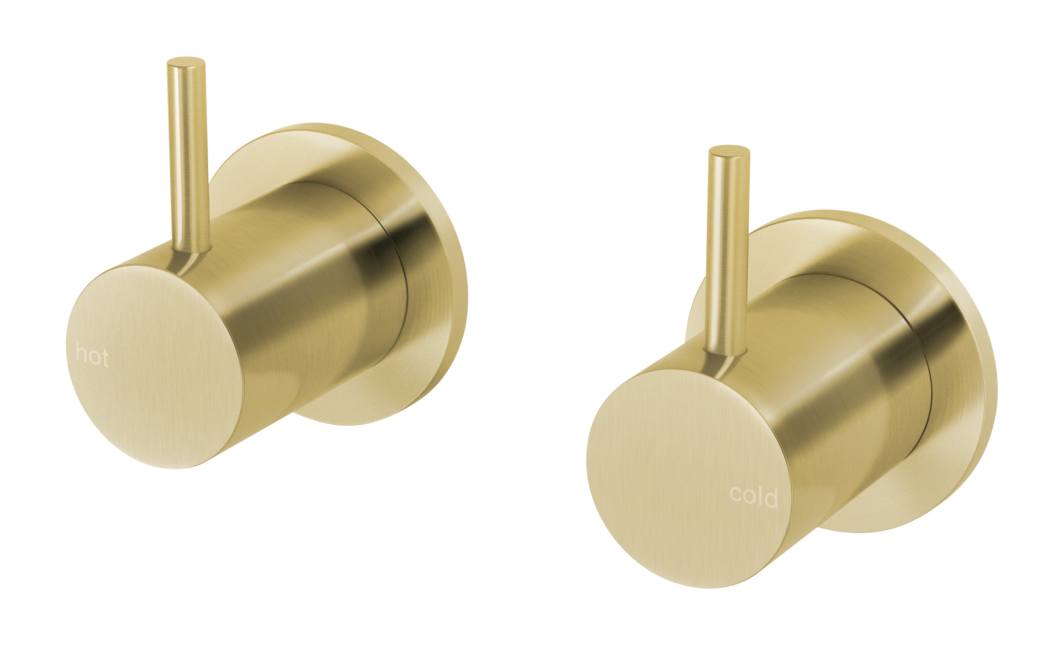 PHOENIX VIVID SLIMLINE LEAD FREE WALL TOP ASSEMBLIES BRUSHED GOLD