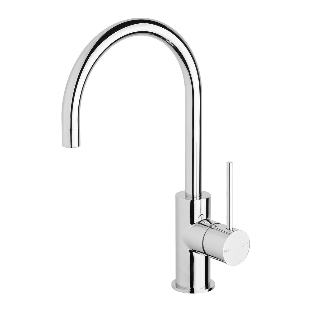 PHOENIX VIVID SLIMLINE GOOSENECK LEAD FREE SINK MIXER 160MM CHROME
