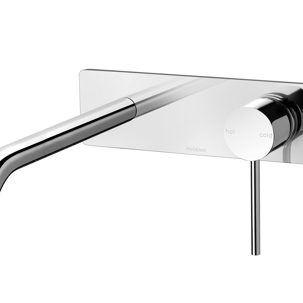 PHOENIX VIVID SLIMLINE WALL BATH MIXER SET 230MM CHROME