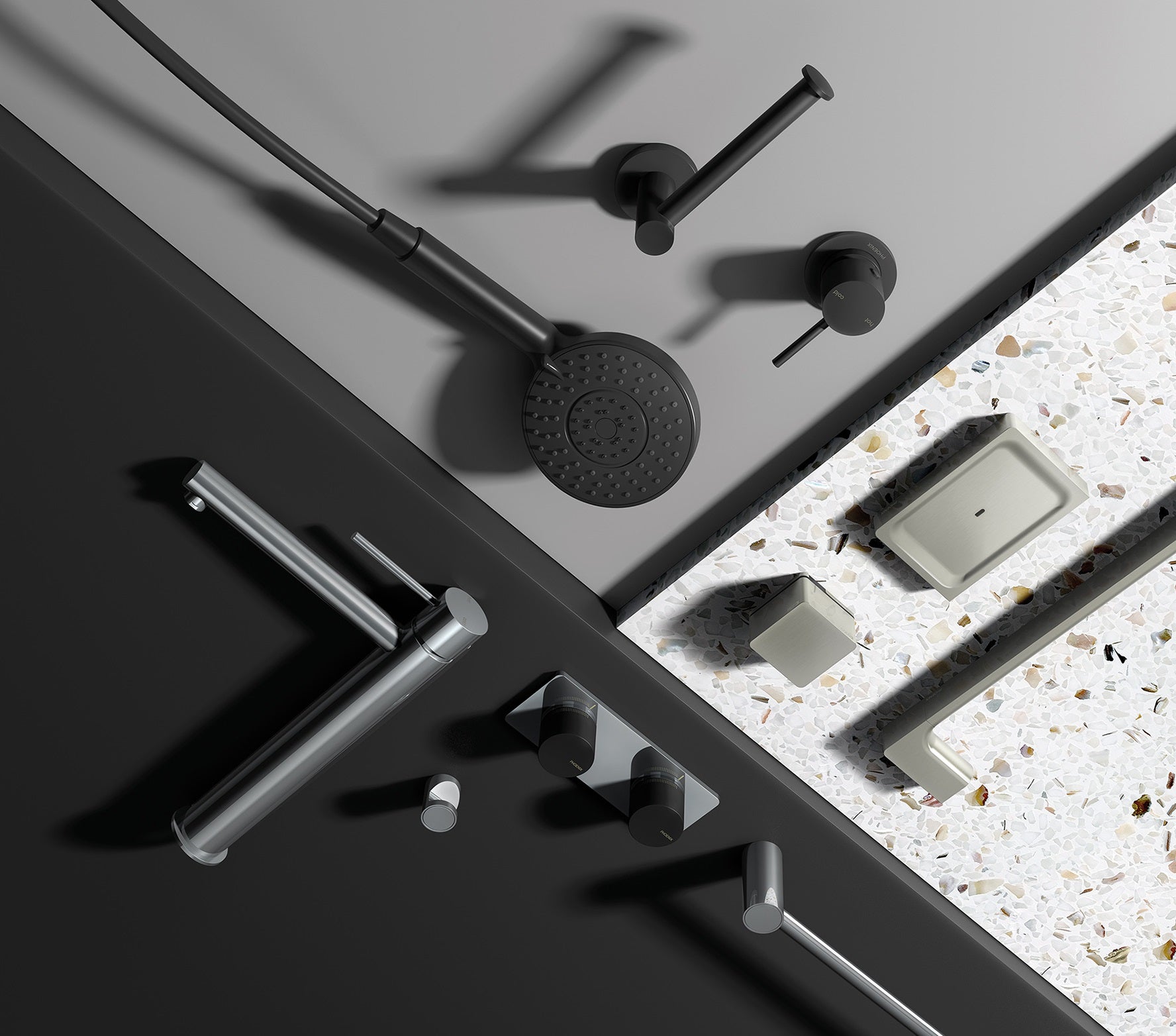 PHOENIX VIVID SLIMLINE LEAD FREE VESSEL MIXER 289MM CHROME