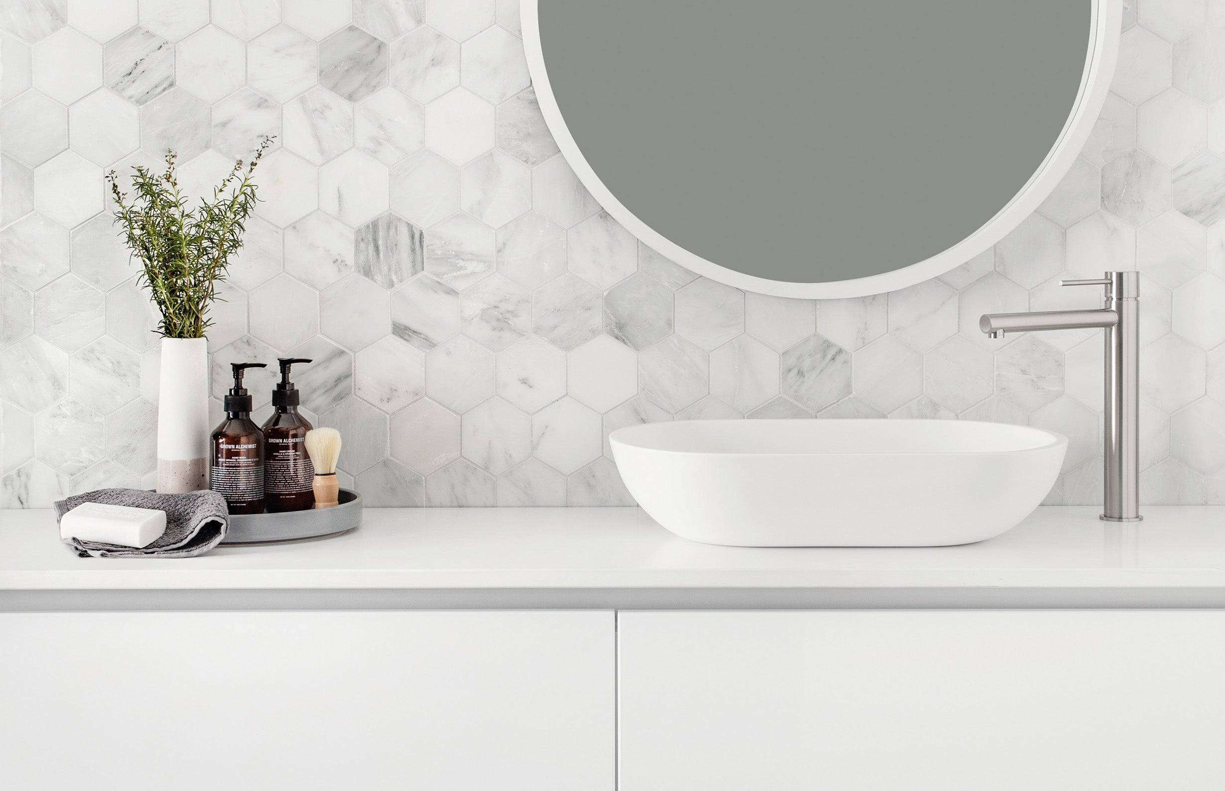 PHOENIX VIVID SLIMLINE LEAD FREE VESSEL MIXER 289MM BRUSHED NICKEL