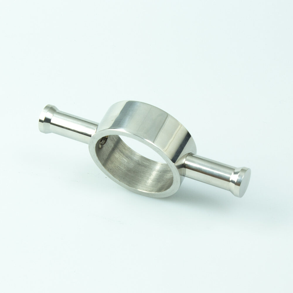RADIANT HEATING ROUND HOOK ACCESSORY FOR VERTICAL TOWEL RAIL CHROME 110MM
