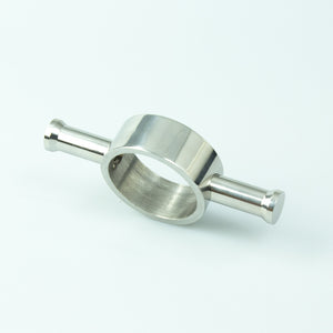 RADIANT HEATING ROUND HOOK ACCESSORY FOR VERTICAL TOWEL RAIL 110MM MIRROR POLISHED