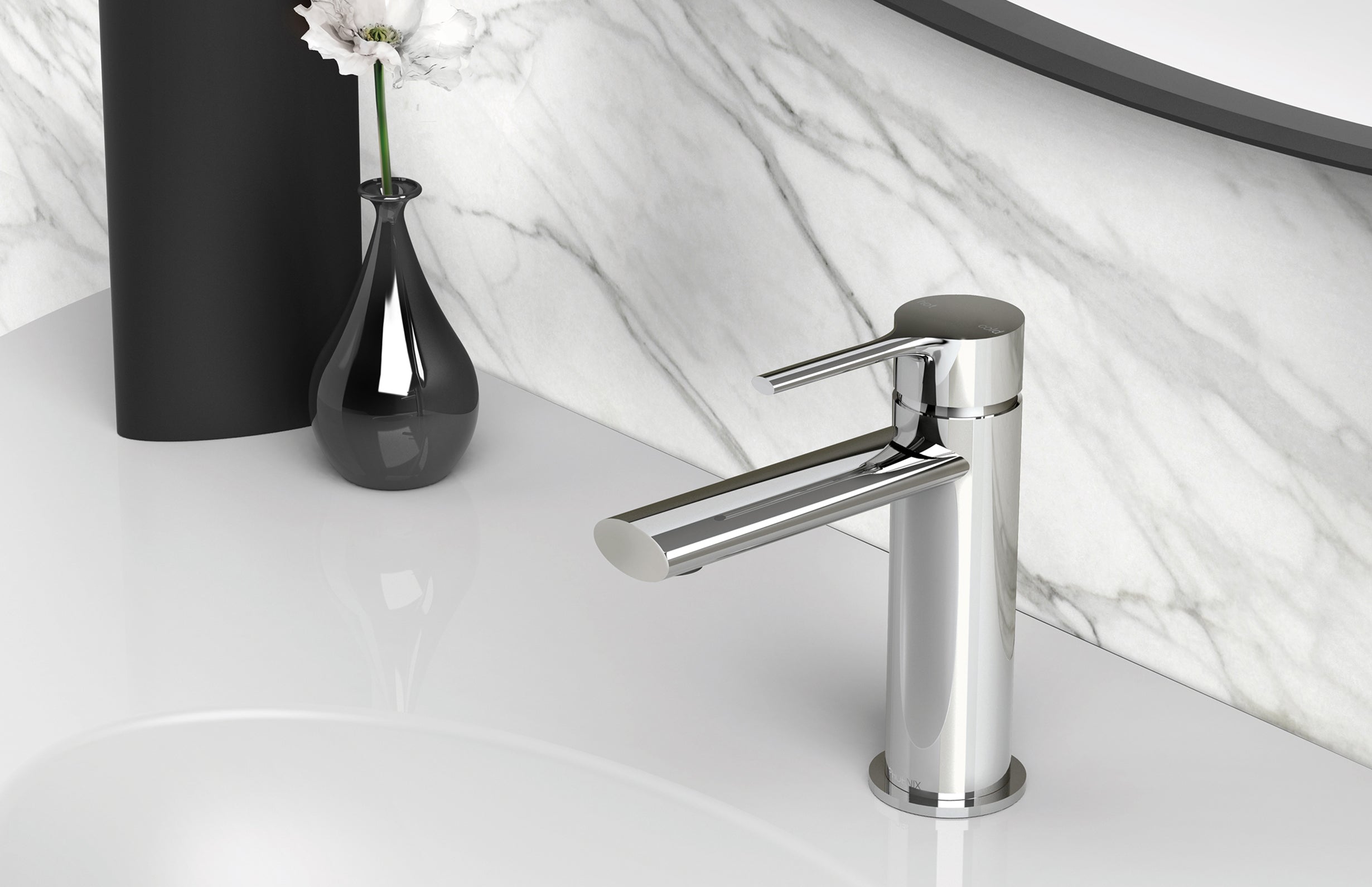 PHOENIX VIVID SLIMLINE LEAD FREE OVAL BASIN MIXER CHROME