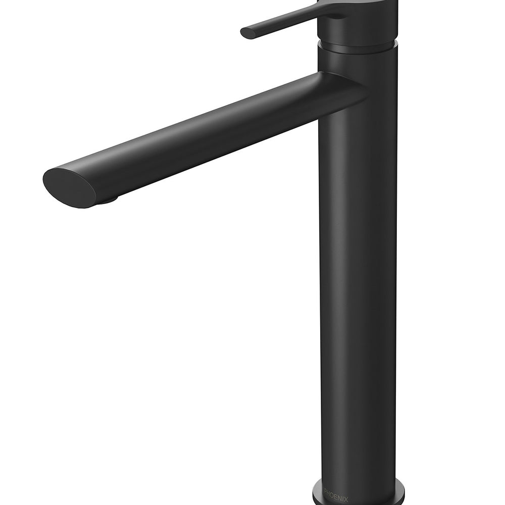 PHOENIX VIVID SLIMLINE OVAL VESSEL MIXER 281MM MATTE BLACK