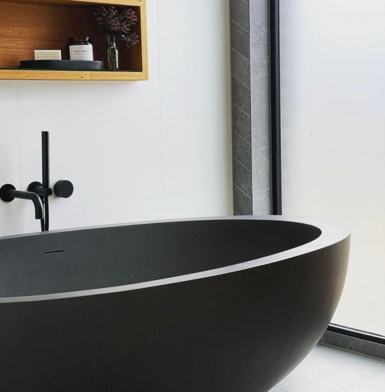 PIETRA BIANCA WHITNEY FREESTANDING STONE BATHTUB WITH CUSTOM COLOURS (AVAILABLE IN 1600MM, 1700MM AND 1800MM)