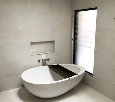 PIETRA BIANCA WHITNEY FREESTANDING STONE BATHTUB WITH CUSTOM COLOURS (AVAILABLE IN 1600MM, 1700MM AND 1800MM)