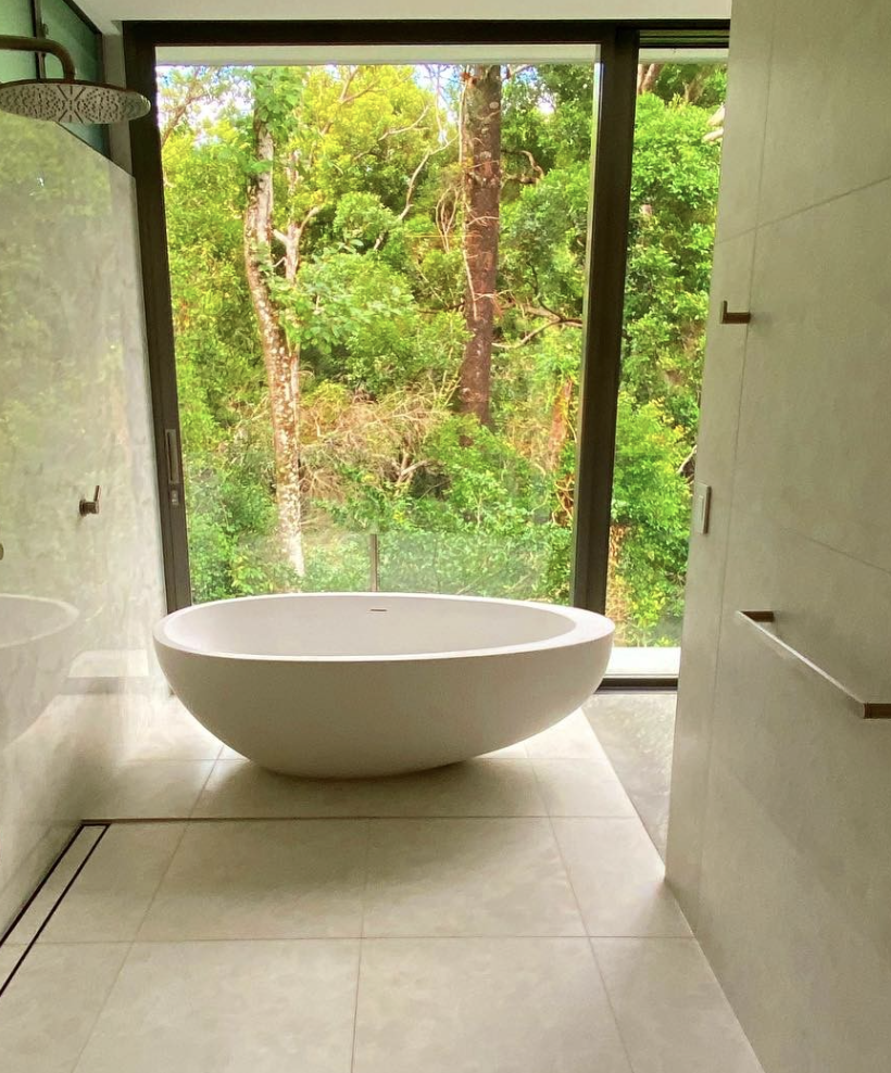 PIETRA BIANCA WHITNEY FREESTANDING STONE BATHTUB WITH CUSTOM COLOURS (AVAILABLE IN 1600MM, 1700MM AND 1800MM)