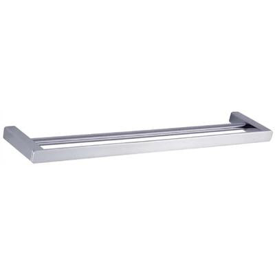 HELLYCAR ELEGANT DOUBLE NON-HEATED TOWEL RAIL CHROME 600MM AND 800MM