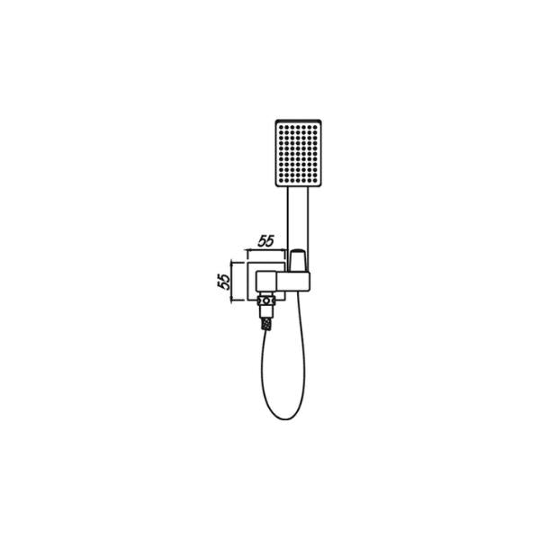 HELLYCAR ERIC HAND SHOWER MATTE BLACK