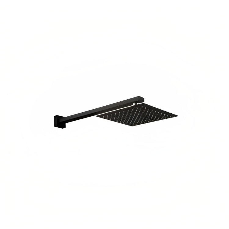 HELLYCAR ERIC WALL SHOWER ARM AND SHOWER HEAD 200MM CHROME