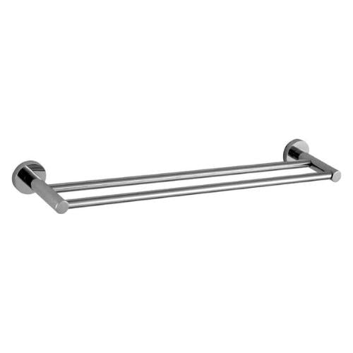 HELLYCAR IDEAL DOUBLE NON-HEATED TOWEL RAIL CHROME 600MM, 750MM AND 900MM