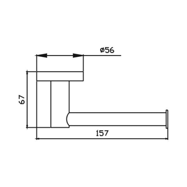 HELLYCAR IDEAL TOILET ROLL HOLDER BRUSHED NICKEL