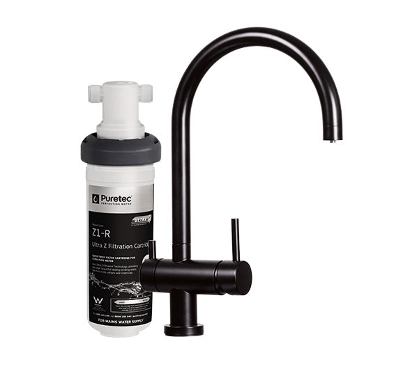 PURETEC TRIPLA BL2 FAUCET WITH QUICK-TWIST FILTER 0.1 MICRON