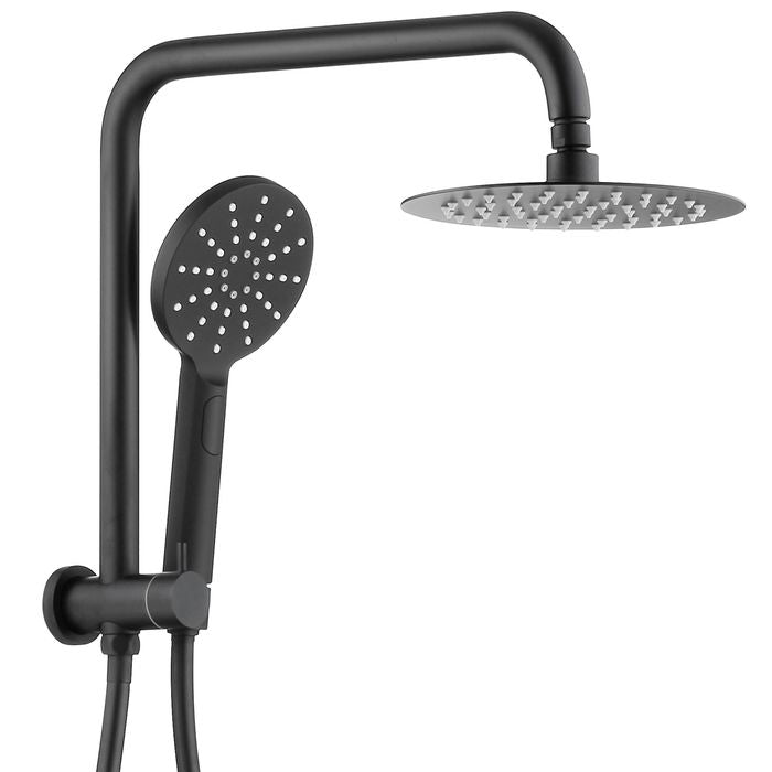 INSPIRE PAVIA HALF RAIL SET WITH ROUND HEAD MATTE BLACK