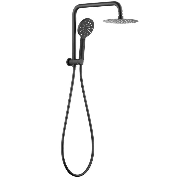 INSPIRE PAVIA HALF RAIL SET WITH ROUND HEAD MATTE BLACK