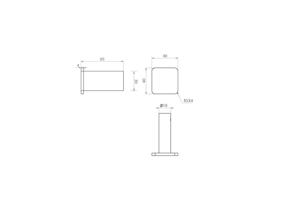 LINKWARE GABE ROBE HOOK – BRUSHED NICKEL