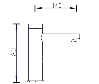 LINKWARE INTELLIGENT SENSOR BASIN TAP 201MM CHROME