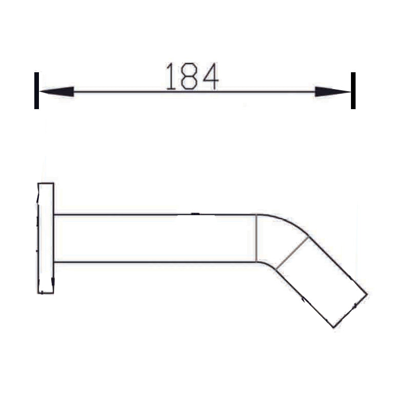 LINKWARE INTELLIGENT WALL SENSOR TAP 184MM CHROME