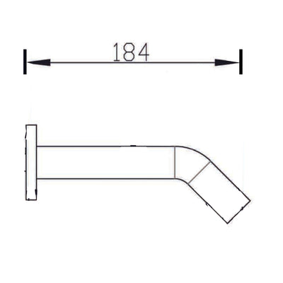 LINKWARE INTELLIGENT WALL SENSOR TAP 184MM CHROME