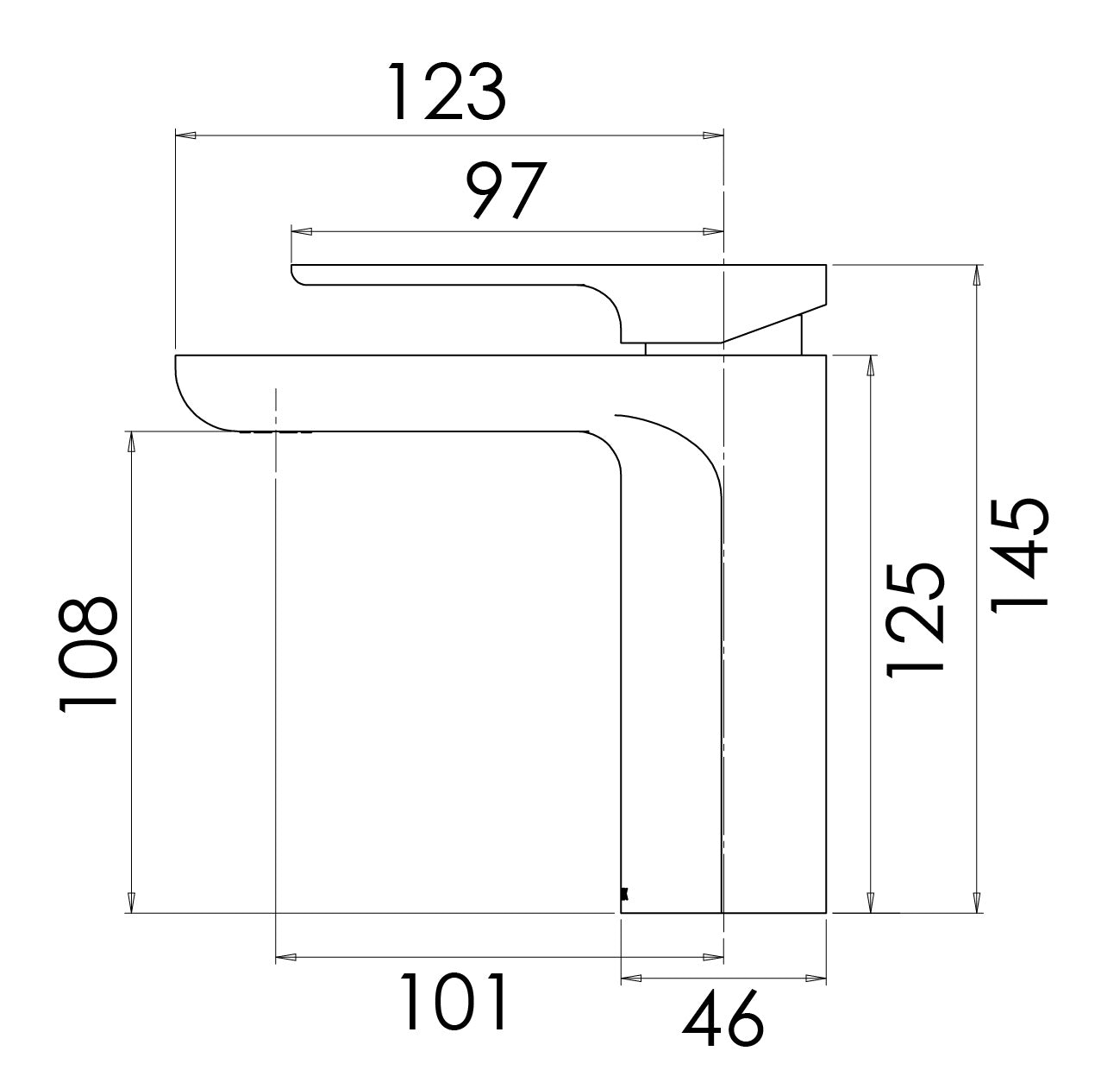 PHOENIX GLOSS BASIN MIXER CHROME