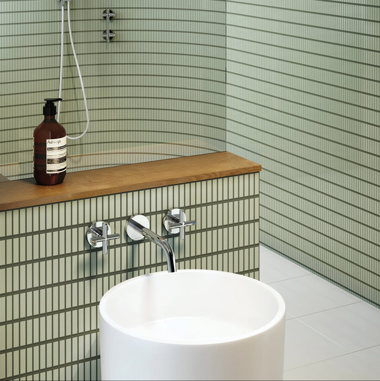 PHOENIX VIVID SLIMLINE PLUS LEAD FREE WALL BASIN / BATH OUTLET 180MM CHROME