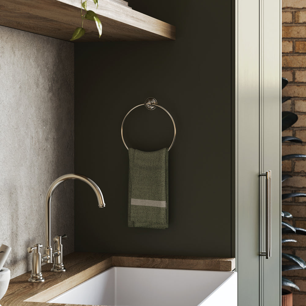 PHOENIX CROMFORD HAND TOWEL HOLDER BRUSHED NICKEL 208MM