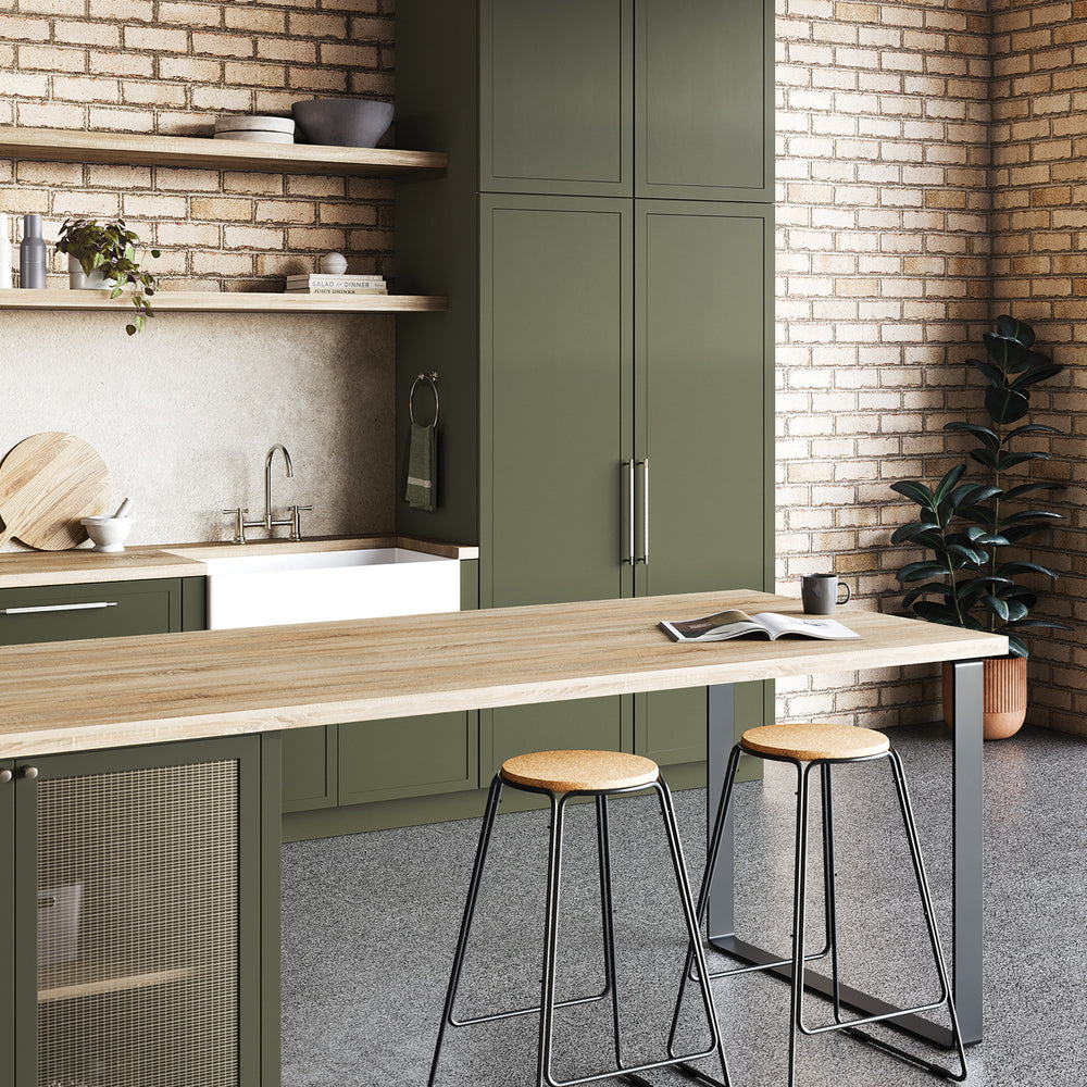 PHOENIX CROMFORD EXPOSED LEAD FREE SINK SET 325MM BRUSHED NICKEL
