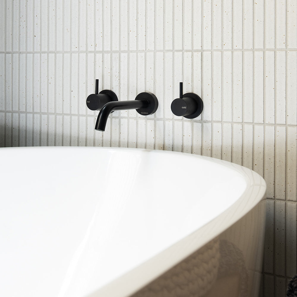 PHOENIX VIVID SLIMLINE LEAD FREE WALL TOP ASSEMBLIES MATTE BLACK